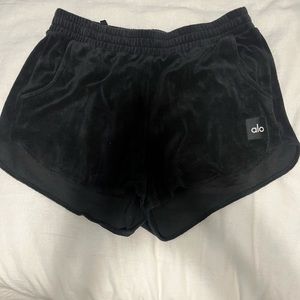 Alo Black Terry Shorts